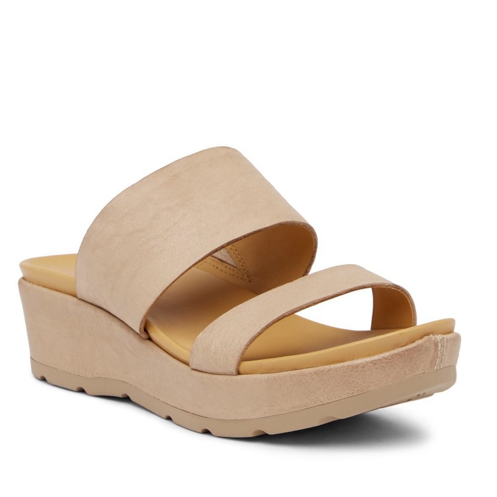 Kork-Ease Kane Leather Two Strap Platform Sandals Size 8